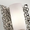 Kinkiet Silver Coral - 1 źródło światła Klasyczny pewter koralowy metalowy wzór nowoczesna okrągła organiczny design KL-SILVER-CORAL1 KICHLER